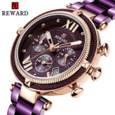 ساعت مچی فلزی REWARD VIP 63084 طرح کرنوگراف در رنگبندی جذاب