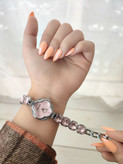 ساعت زنانه مجلسی الینا مدل نگینی - طرح گل (کد 5208899)