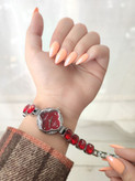 ساعت زنانه مجلسی الینا مدل نگینی - طرح گل (کد 5208899)