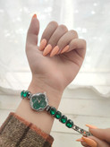 ساعت زنانه مجلسی الینا مدل نگینی - طرح گل (کد 5208899)