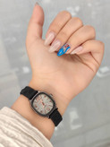 ساعت زنانه GULIYA مدل 2803753357. اسپرت فانتزی با بند سیلیکونی طرح قلب، صفحه مربعی