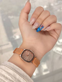 ساعت زنانه GULIYA مدل 2803753357. اسپرت فانتزی با بند سیلیکونی طرح قلب، صفحه مربعی