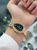 ساعت مچی زنانه Aoqili نگیندار مدل Serpenti،. 5757229àبند فلزی طرح لانهزنبوری، صفحه بیضی