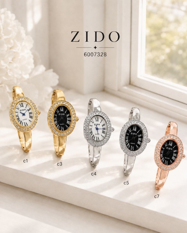 النگویی زنانه، ساعت مچی دستبندی زنانه، ساعت ZIDO زنانه