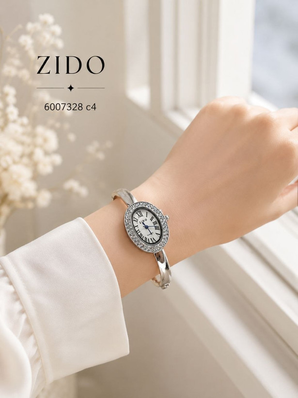 النگویی زنانه، ساعت مچی دستبندی زنانه، ساعت ZIDO زنانه
