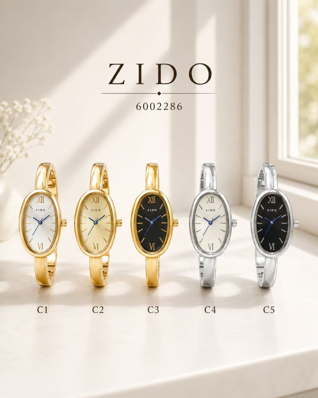 النگویی زنانه، ساعت مچی دستبندی زنانه، ساعت ZIDO زنانه