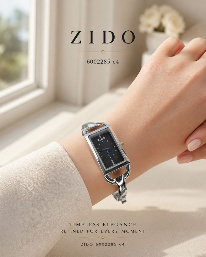 النگویی زنانه، ساعت مچی دستبندی زنانه، ساعت ZIDO زنانه