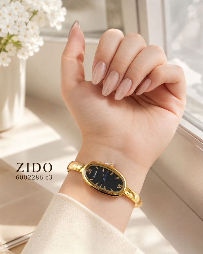 النگویی زنانه، ساعت مچی دستبندی زنانه، ساعت ZIDO زنانه
