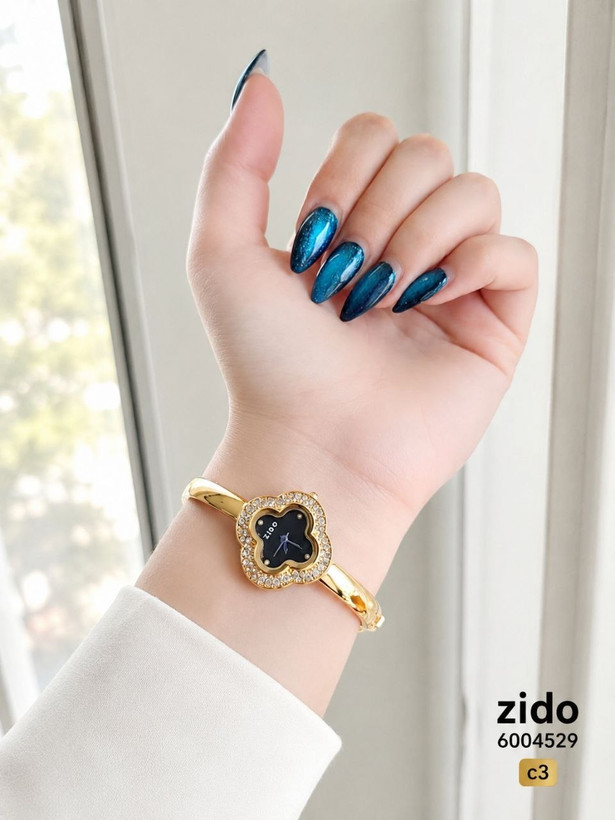 ساعت زنانه النگویی نگین دار مارک zido 6004529
