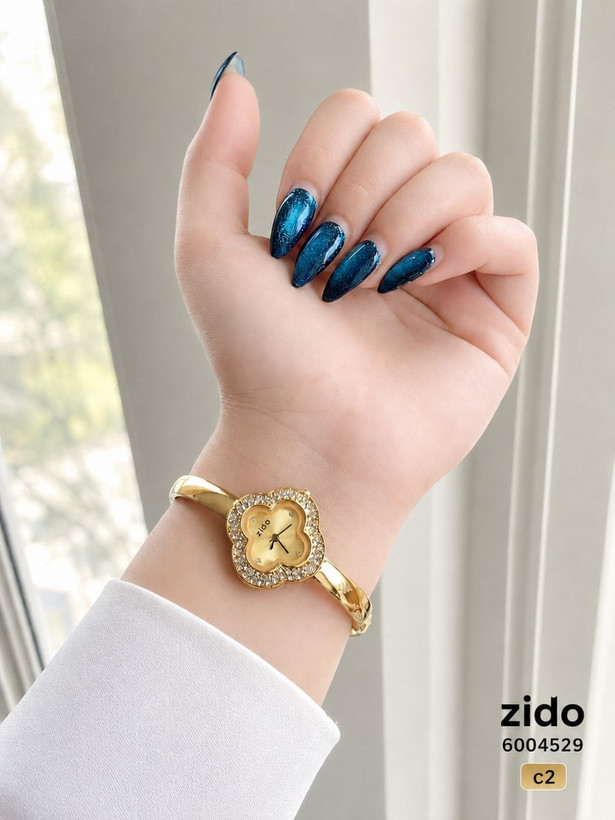 ساعت زنانه النگویی نگین دار مارک zido 6004529